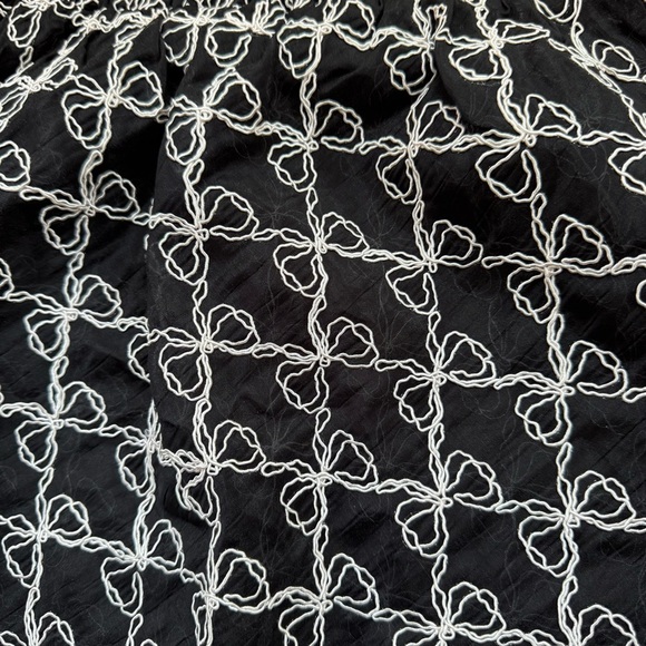 NWT Lisa Says Gah Molly Skirt in Bows Ribbons Black White M/L - Picture 9 of 17